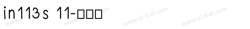 in113s 11字体转换